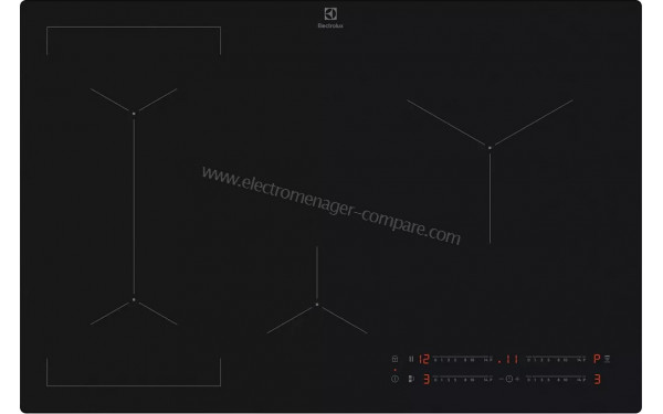 ELECTROLUX EIV83443CT - Vue du dessus