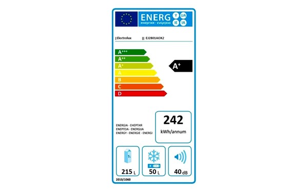 ELECTROLUX EJ2801AOX2 - &Eacute;tiquette &eacute;nergie