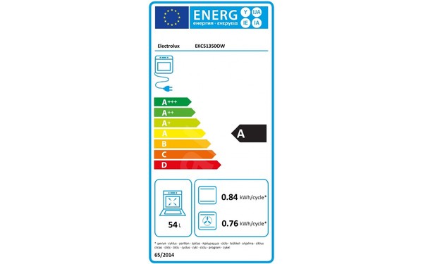 ELECTROLUX EKC51350OW - &Eacute;tiquette &eacute;nergie