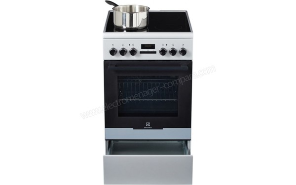 ELECTROLUX EKC54350OS - Vue de face avec tiroir ouvert (cr&eacute;dit : Boulanger)