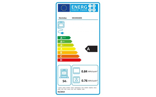 ELECTROLUX EKC54553OS - &Eacute;tiquette &eacute;nergie