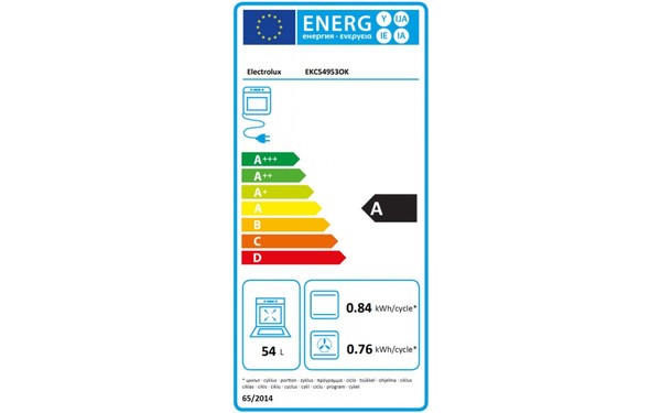 ELECTROLUX EKC54953OK - &Eacute;tiquette &eacute;nergie