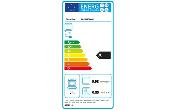 ELECTROLUX EKC6690AOW - &Eacute;tiquette &eacute;nergie