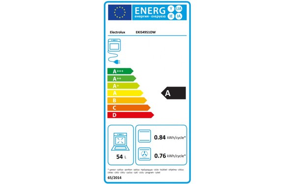 ELECTROLUX EKI54951OW - &Eacute;tiquette &eacute;nergie