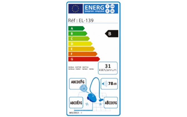 ELECTROMIX EL-139 Taupe - &Eacute;tiquette &eacute;nergie