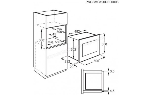 ELECTROLUX LMS2173EMX - Sch&eacute;ma technique (cr&eacute;dit : Darty)
