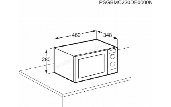ELECTROLUX EMZ725MMK - Dimensions