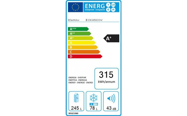 ELECTROLUX EN3450COW - &Eacute;tiquette &eacute;nergie