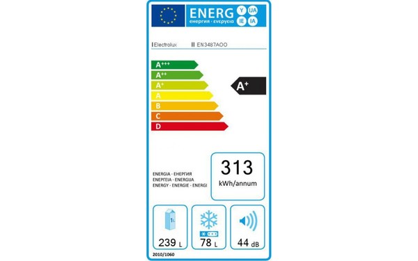 ELECTROLUX EN3487AOO - &Eacute;tiquette &eacute;nergie