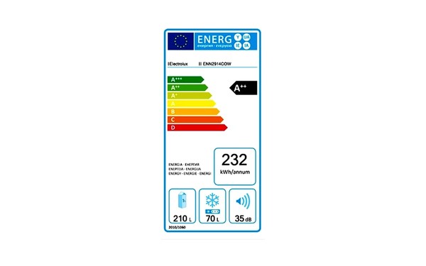 ELECTROLUX ENN2914COW - &Eacute;tiquette &eacute;nergie
