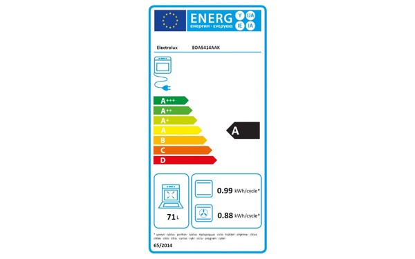 ELECTROLUX EOA5414AAK - &Eacute;tiquette &eacute;nergie