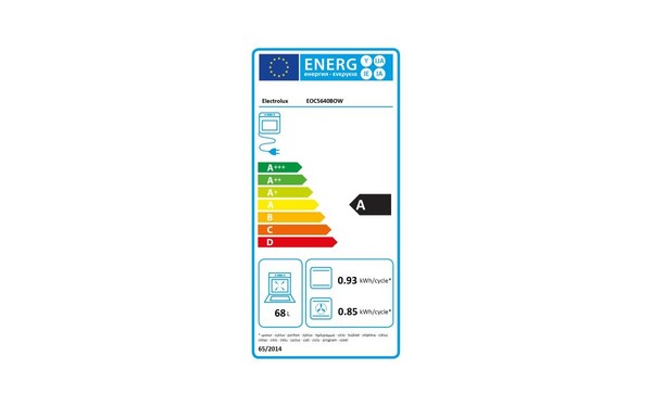ELECTROLUX EOC5640BOW - &Eacute;tiquette &eacute;nergie