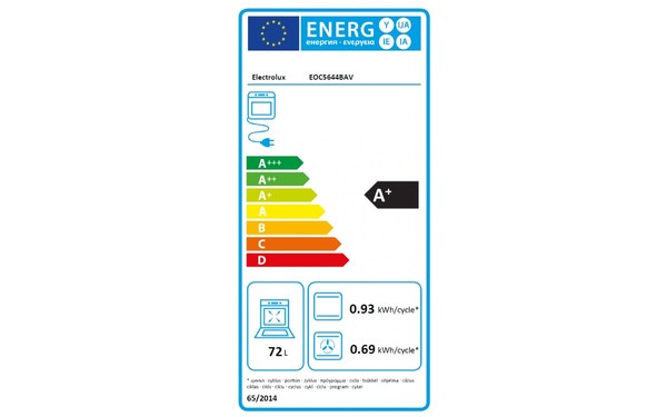 ELECTROLUX EOC5644BAV - &Eacute;tiquette &eacute;nergie