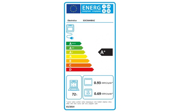 ELECTROLUX EOC5644BAZ - &Eacute;tiquette &eacute;nergie