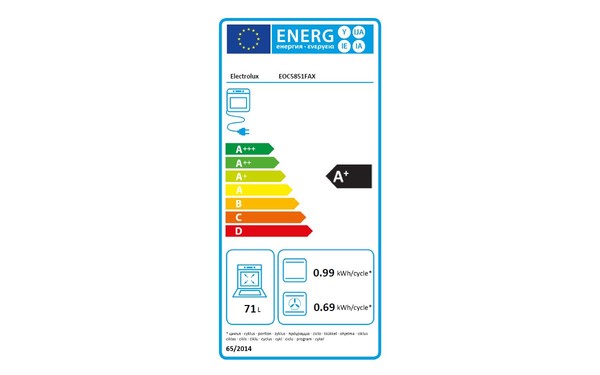 ELECTROLUX EOC5851FAX - &Eacute;tiquette &eacute;nergie