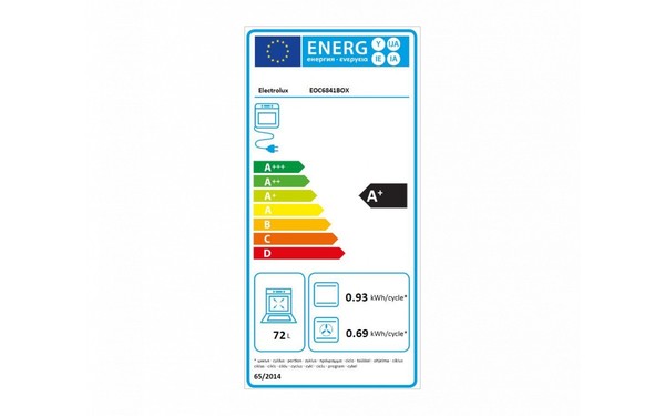 ELECTROLUX EOC6841BOX - &Eacute;tiquette &eacute;nergie