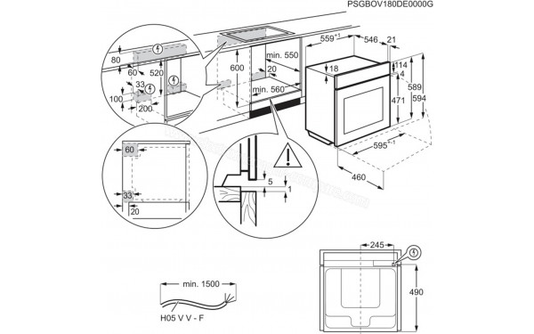 ELECTROLUX EOE8P51X - Sch&eacute;ma technique
