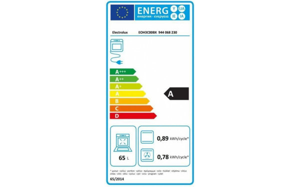 ELECTROLUX EOH3C00BX - &Eacute;tiquette &eacute;nergie v2