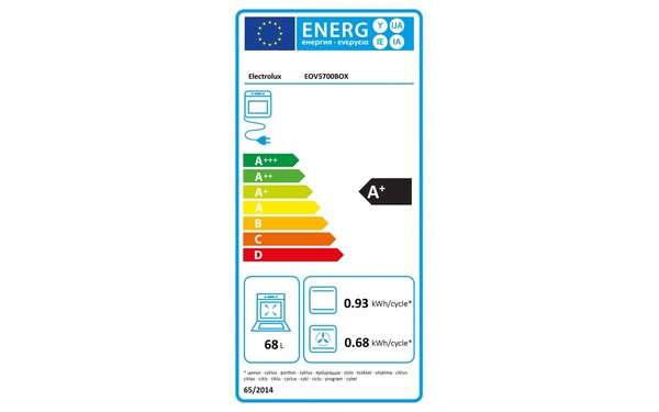 ELECTROLUX EOV5700BOX - &Eacute;tiquette &eacute;nergie