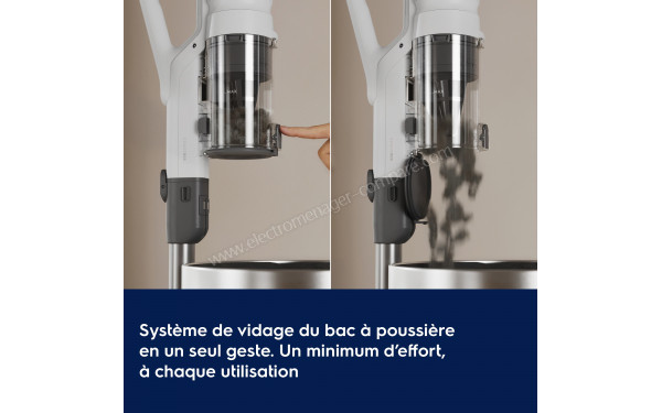 ELECTROLUX EP51AH18SW - Syst&egrave;me de vidage du bac &agrave; poussi&egrave;re en un seul clic