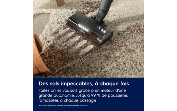ELECTROLUX EP61CB21D2 - Jusqu'&agrave; 99% de poussi&egrave;res ramass&eacute;es &agrave; chaque passage