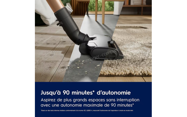 ELECTROLUX EP82UB25SH - Autonomie jusqu'&agrave; 90 minutes