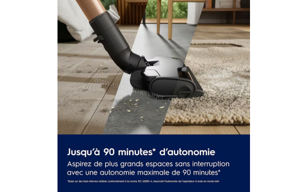 ELECTROLUX EP83UB25SH - Autonomie jusqu'&agrave; 90 minutes