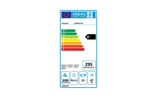 ELECTROLUX ESF5511LOX - &Eacute;tiquette &eacute;nergie