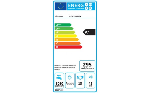 ELECTROLUX ESF5528LOW - &Eacute;tiquette &eacute;nergie