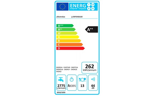 ELECTROLUX ESF5542LGX - &Eacute;tiquette &eacute;nergie