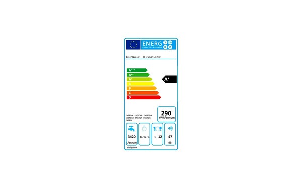 ELECTROLUX ESF6510LOW - &Eacute;tiquette &eacute;nergie