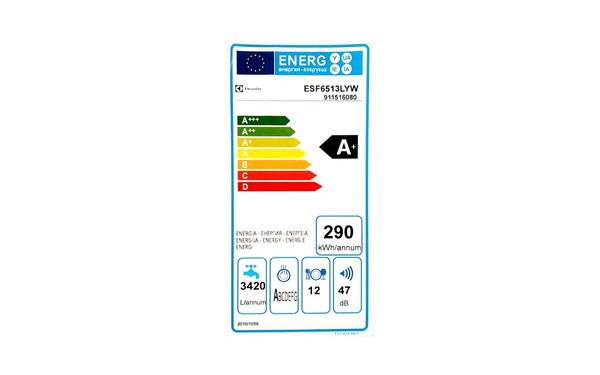 ELECTROLUX ESF6513LYX - &Eacute;tiquette &eacute;nergie