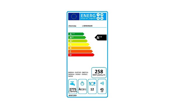 ELECTROLUX ESF6535LOX - &Eacute;tiquette &eacute;nergie