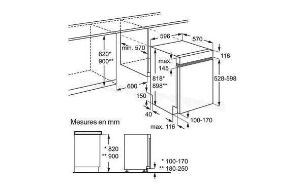 ELECTROLUX ESI5515LOK - Sch&eacute;ma d'encastrement