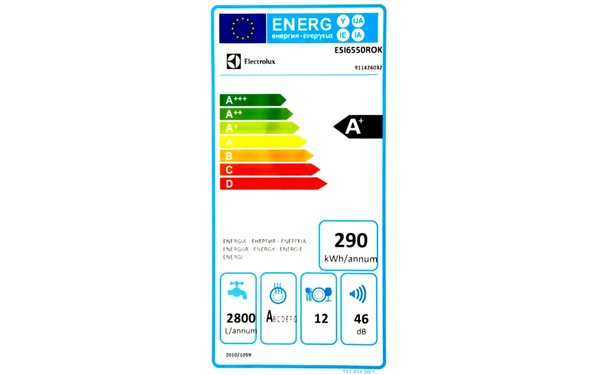 ELECTROLUX ESI6550ROK - &Eacute;tiquette &eacute;nergie