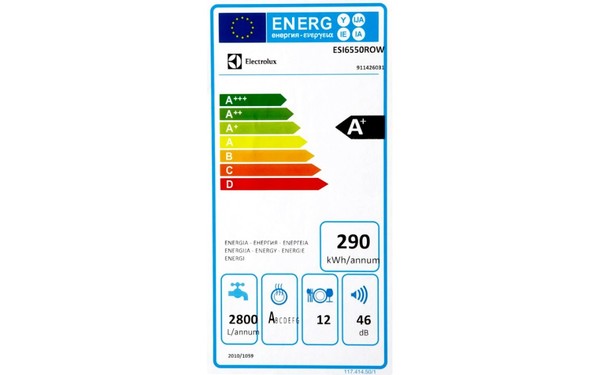 ELECTROLUX ESI6550ROW - &Eacute;tiquette &eacute;nergie