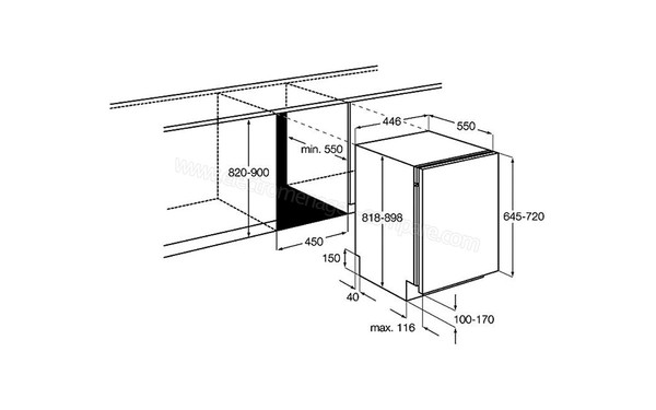 ELECTROLUX ESL4500LO - Schema d'encastrement