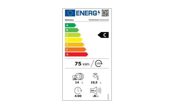 ELECTROLUX ESM48400SX - &Eacute;tiquette &eacute;nergie v2
