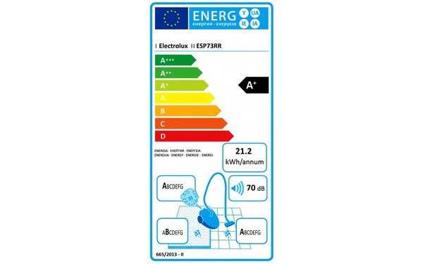 ELECTROLUX ESP73RR - &Eacute;tiquette &eacute;nergie