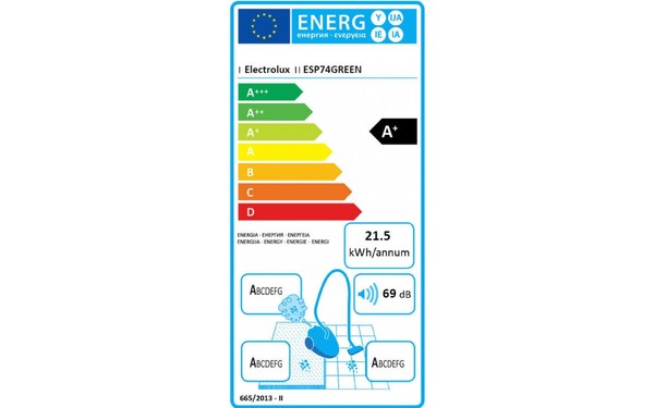 ELECTROLUX ESP74GREEN - &Eacute;tiquette &eacute;nergie
