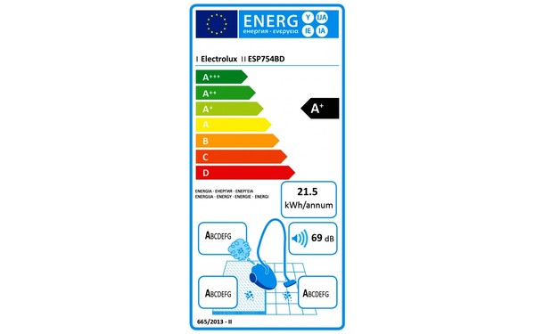 ELECTROLUX ESP754BD - &Eacute;tiquette &eacute;nergie