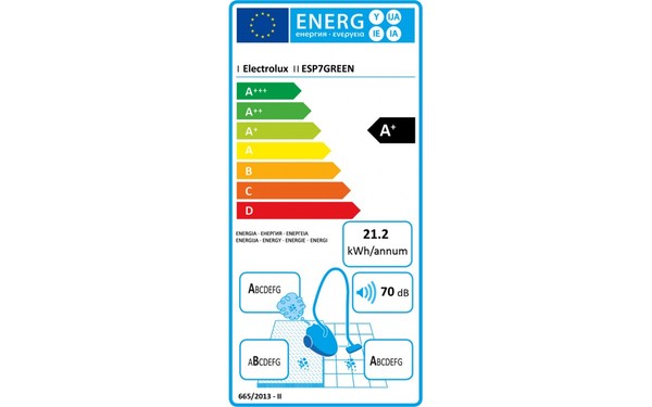 ELECTROLUX ESP7GREEN - &Eacute;tiquette &eacute;nergie