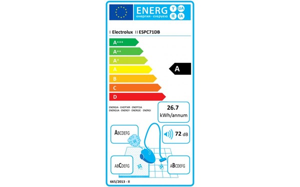 ELECTROLUX ESPC71DB - &Eacute;tiquette &eacute;nergie