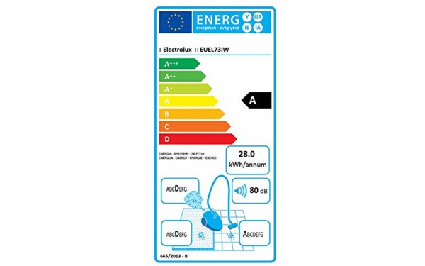 ELECTROLUX EUEL73IW - &Eacute;tiquette &eacute;nergie