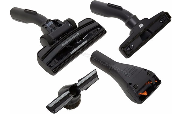 ELECTROLUX EUF86IW - Brosses et accessoires vue du dessous (cr&eacute;dit : Boulanger)