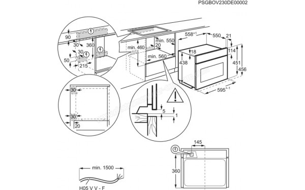ELECTROLUX EVL9E2XT - Dimensions