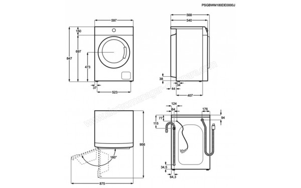 ELECTROLUX EW2F6714EW - Sch&eacute;ma technique