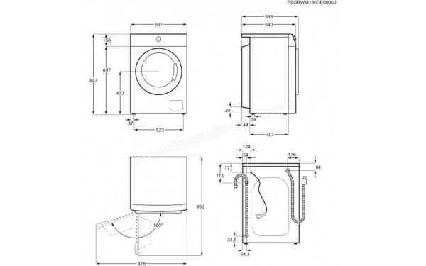 ELECTROLUX EW2F7711WW - Sch&eacute;ma technique