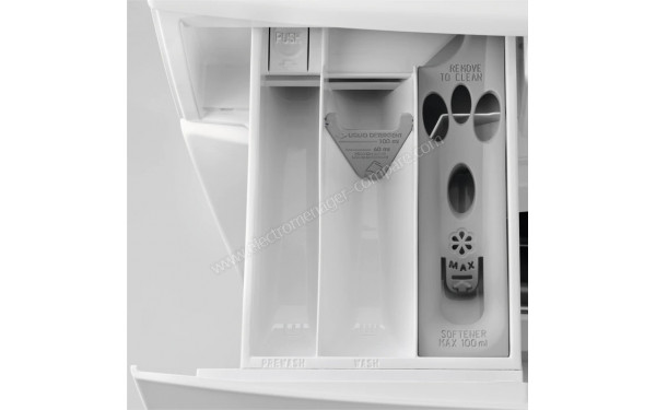 ELECTROLUX EW6F1209CS - Zoom sur le tiroir lessiviel