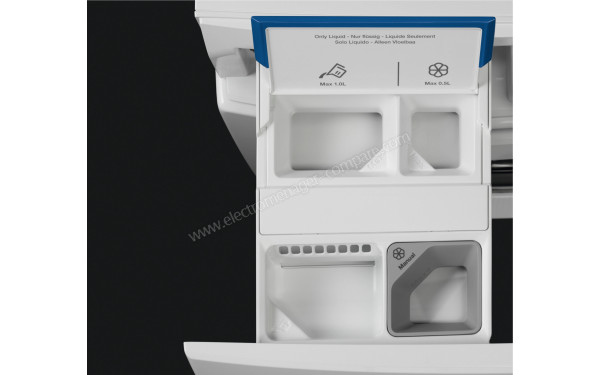 ELECTROLUX EW6F3914BD - Zoom sur le tiroir lessiviel
